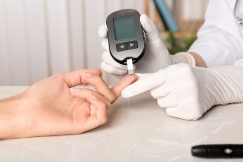 Blutprobenahme für Diabetes